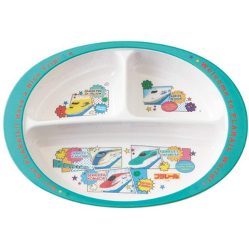 Skater Plarail Shinkansen Melamine Lunch Plate