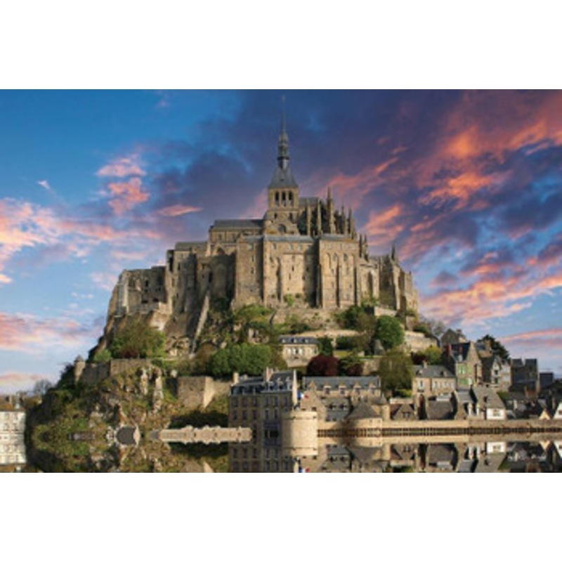Yanoman 13-07 Jigsaw Puzzle Mont Saint-Michel at Sunset (1000 S-Pieces)