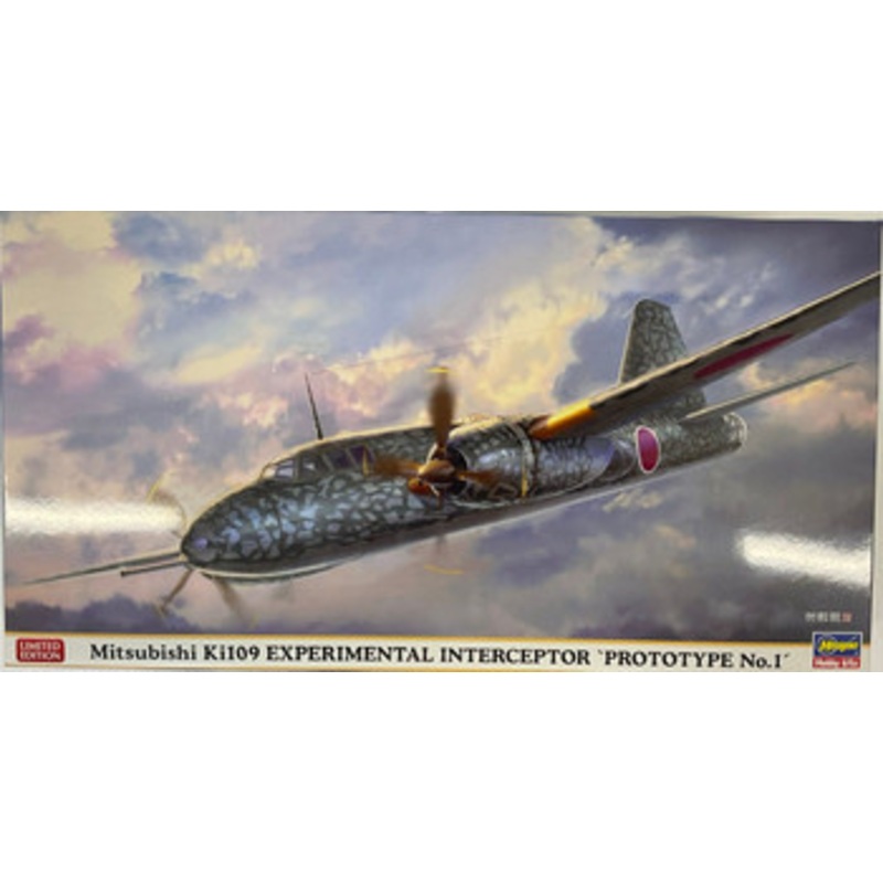 Hasegawa 1/72 Mitsubishi Ki 109 Intercepter Fighter ‘Tester Type 1’ Plastic Model