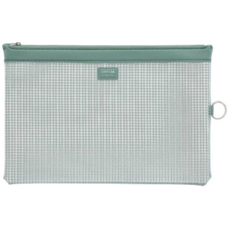 LIHIT LAB. Halfway Mesh A4 Case (Olive)