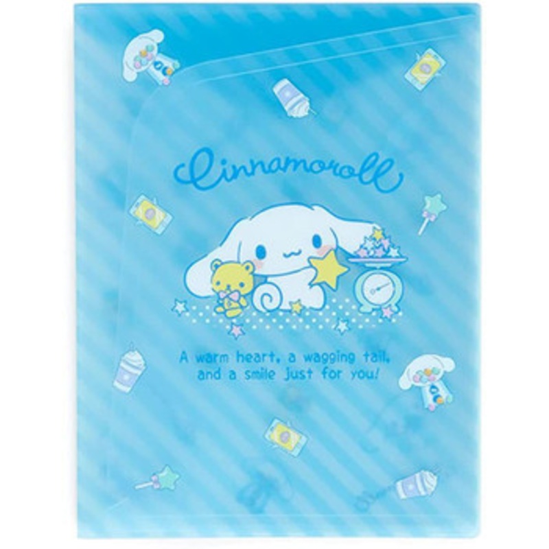 Sanrio Clear File with Pocket Cinnamoroll
