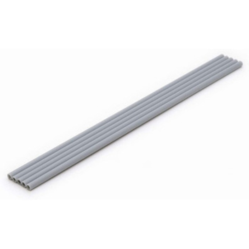 Wave Pla Pipe Gray Thick Type 5.0mm x5 Set