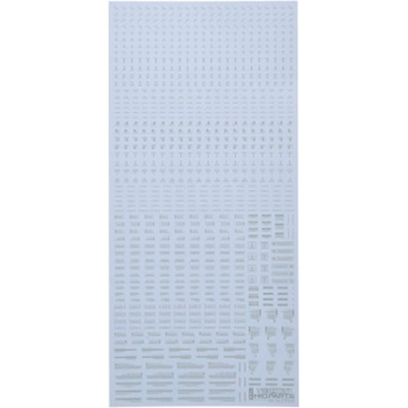 HiQparts 1/100 RB01 Caution Mark Decal Light Gray