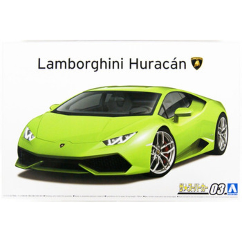 Aoshima The Super Car 1/24 Lamborghini Huracan LP610-4 2014 Plastic Model