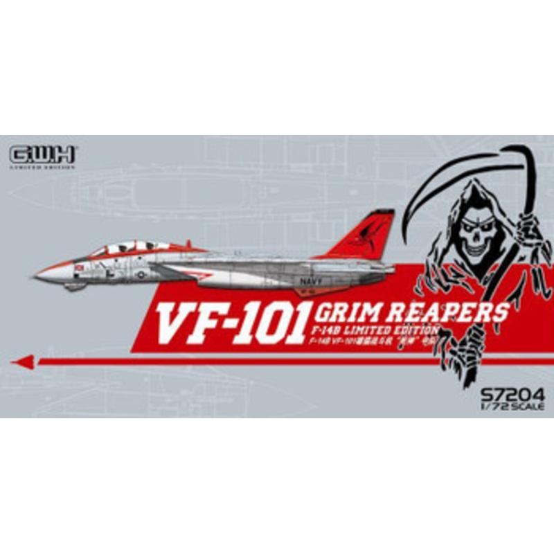 Great Wall Hobby 1/72 F-14B VF-101 GRIM REAPERS Plastic Model