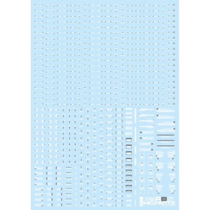 HiQparts 1/144 RB01 Caution Decal White & Gray