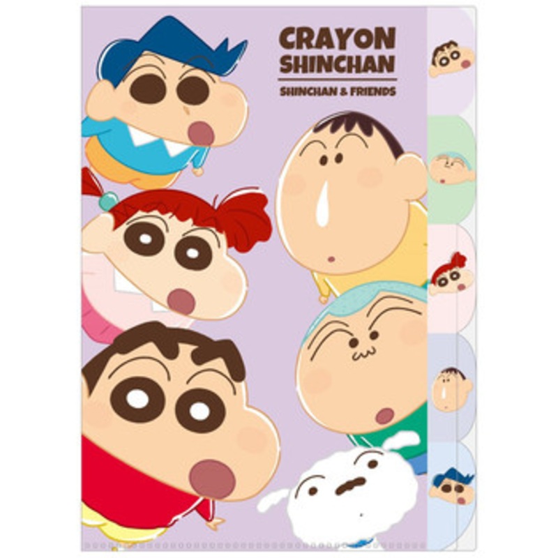 T’s Factory Crayon Shin-chan 5-layer Index Folder – Friends