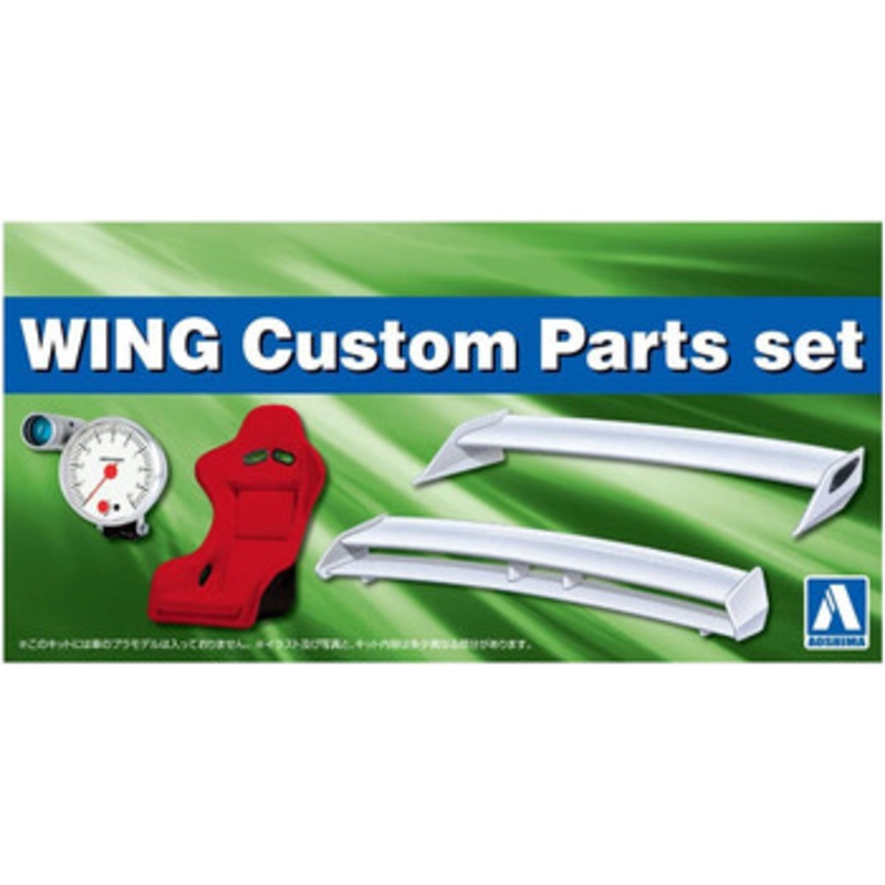 Aoshima The Tuned Car 1/24 Wing & Custom Parts Set Tire & Wheel Set
