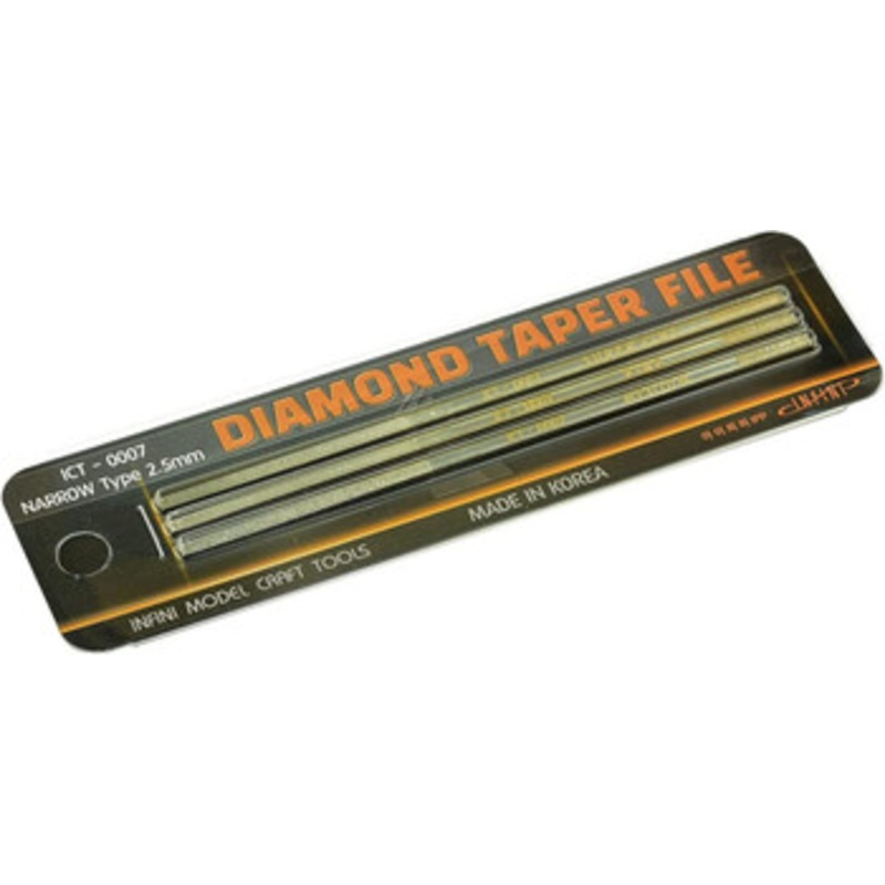 INFINI Model Diamond Taper File Set (Narrow Type 2.5mm) 3pcs