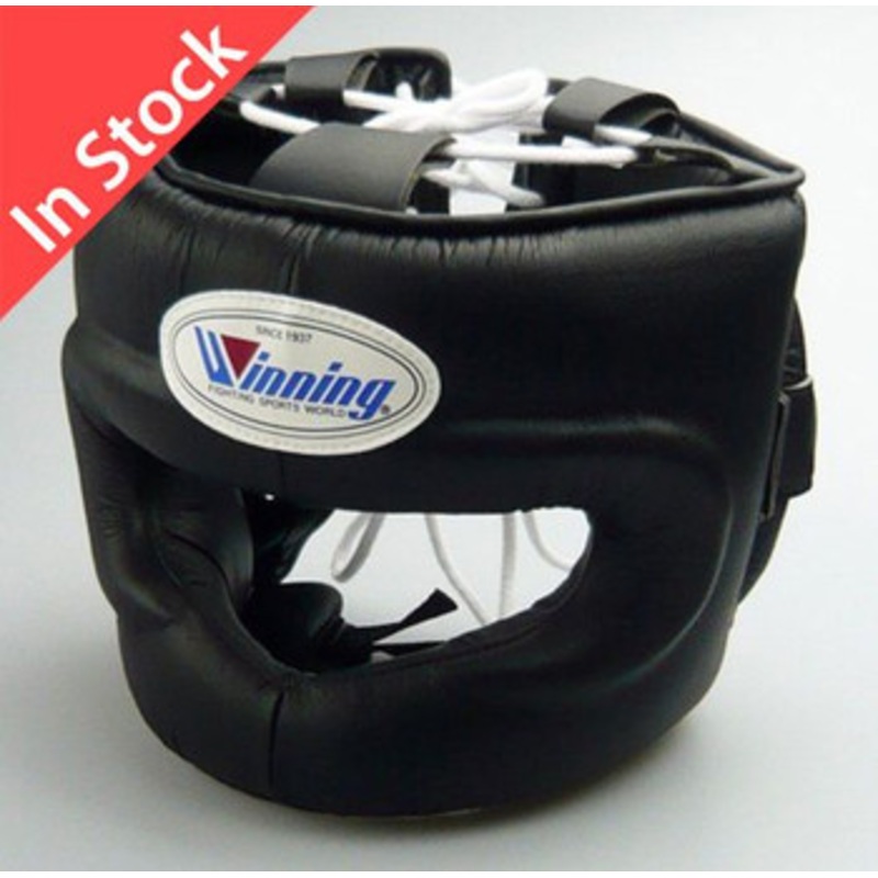 Winning Boxing Headgear FG-5000 Size M Full Face Type Black (Made in Japan)