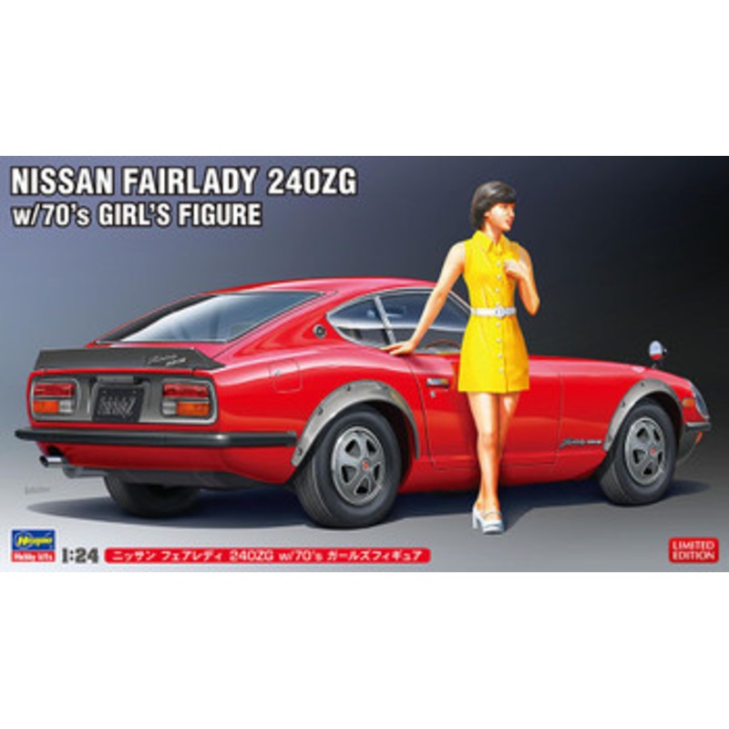 Hasegawa 1/24 Nissan Fairlady 240ZG w/ ’70s Girls Figure Plastic Model
