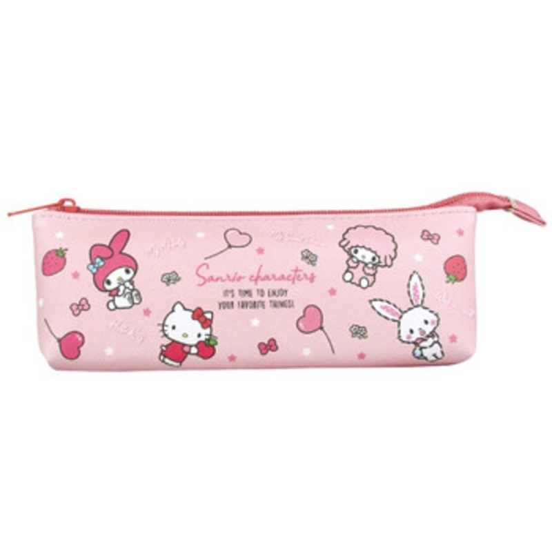 T’s Factory Sanrio Slim Boat-Shaped Pouch Pencil Case Pink