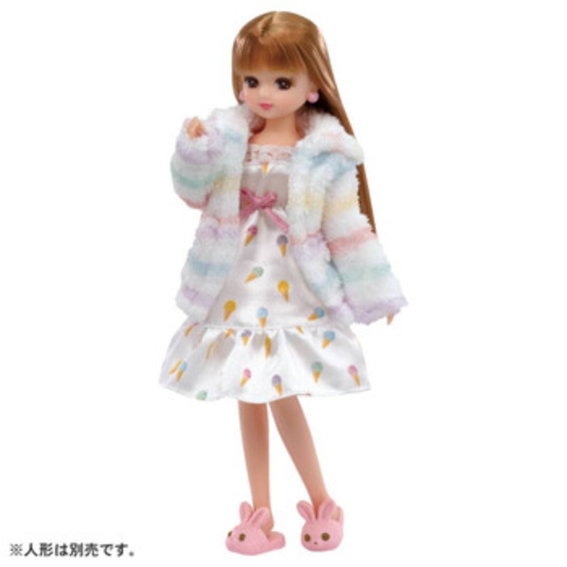 Takara Tomy Licca Doll Fluffy Room Wear Outfit