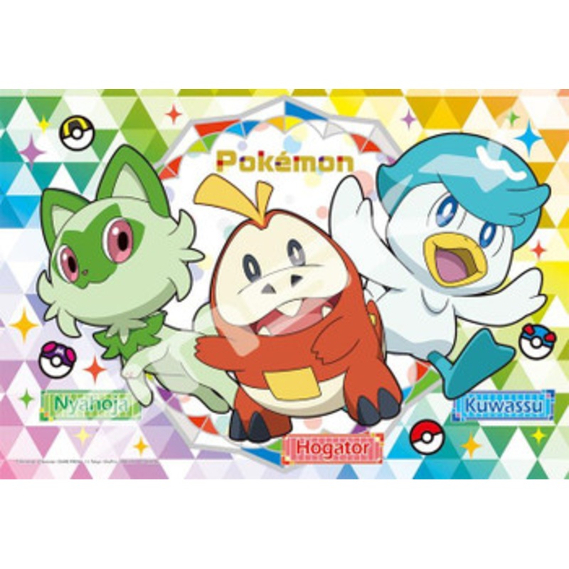 Ensky 108-L784 Jigsaw Puzzle Pokemon Sprigatito Fuecoco Quaxly (108 L-Pieces)