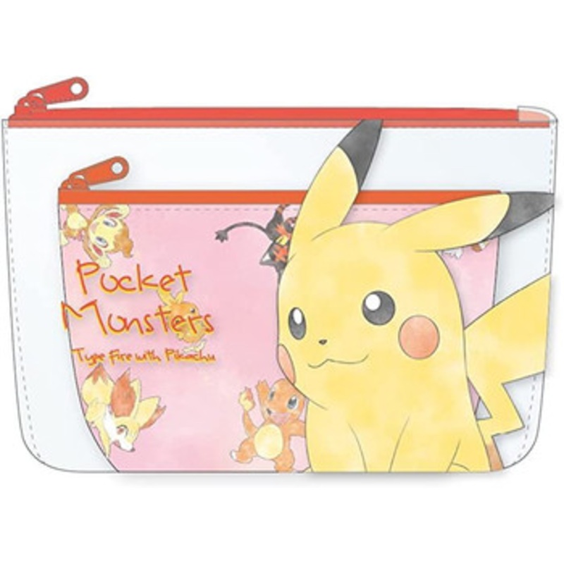 T’s Factory Pokemon Pouch Fire Type with Pikachu