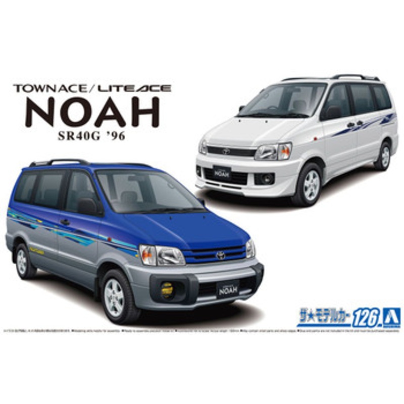 Aoshima The Model Car 1/24 Toyota SR40G Townace / Liteace Noah Plastic Model