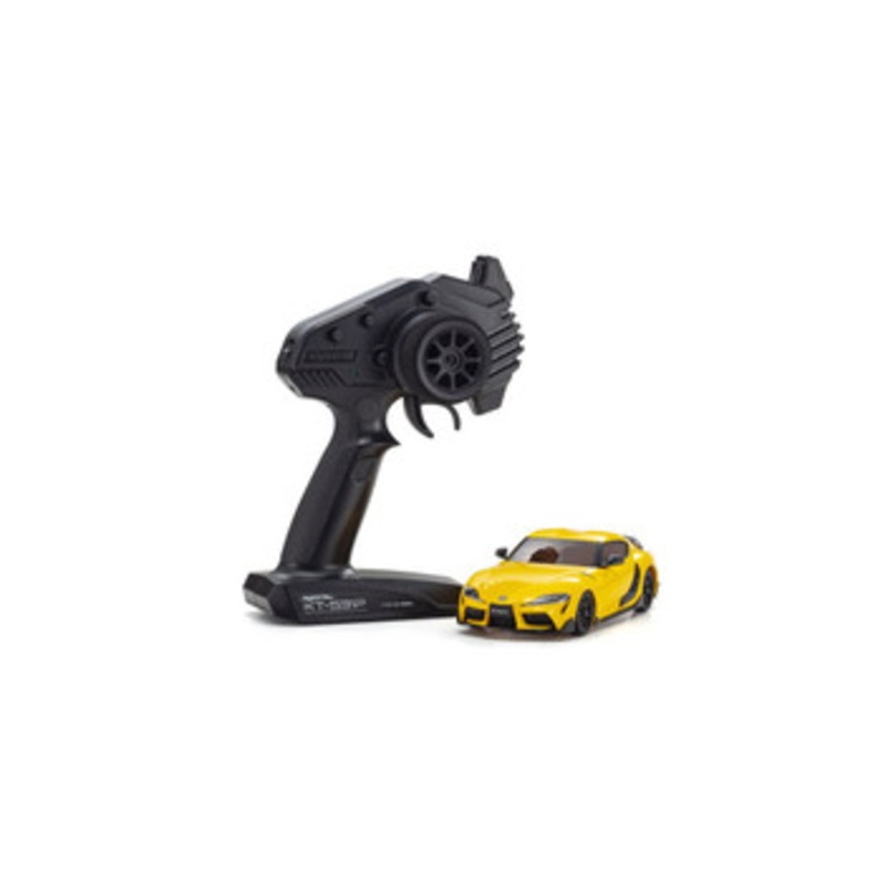 Kyosho RC Model Car Ready Set MINI-Z AWD Toyota GR Supra TRD Aero Lightning Yellow 32626Y