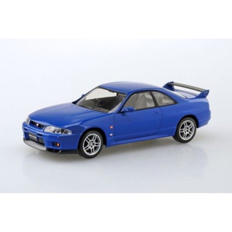 Aoshima The Snap Kit 1/32 Nissan R33 Skyline Gt-R (Championship Blue) Plastic Model