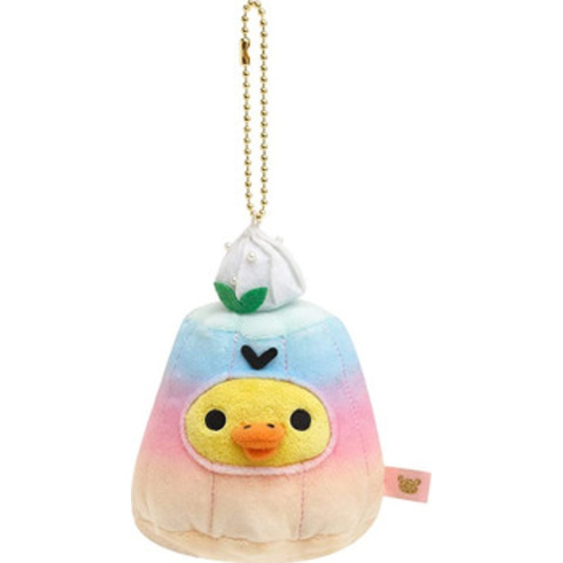 San-x Kiiroitori Retro Sweets Series Keychain Plush Bavarian Cream