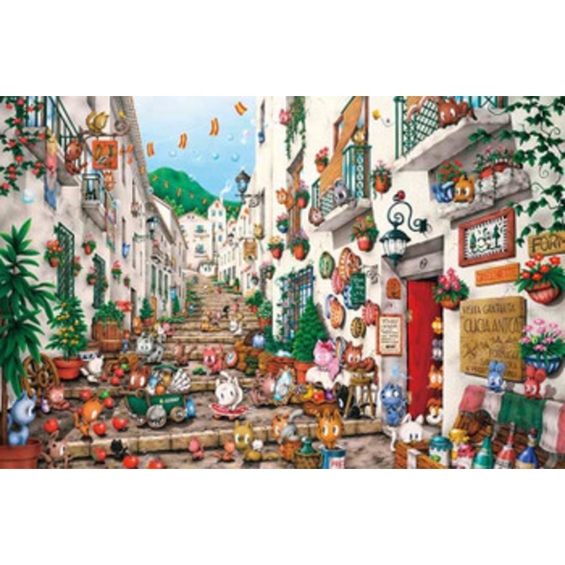 Appleone 1000-885 Jigsaw Puzzle Hideki Yoshioka Espana Cats (1000 Pieces)