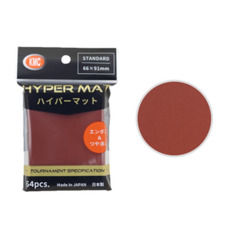 KMC Card Barrier Hyper Mat Red (64pcs)