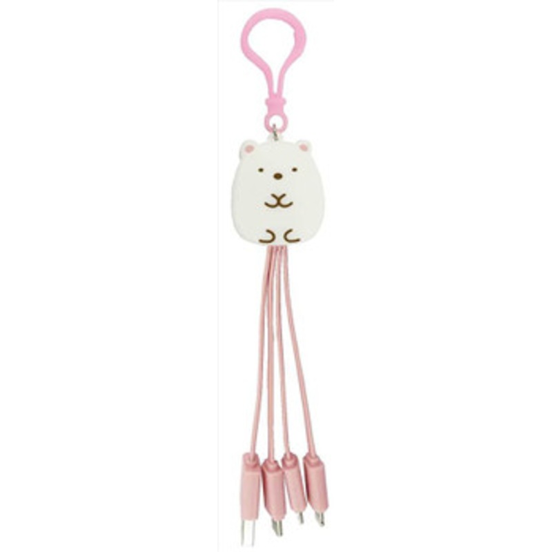 Unique730 Multi-Charging Cable Sumikko Gurashi Shirokuma