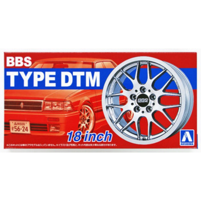 Aoshima Tuned Parts 1/24 BBS Dtm 18inch Tire & Wheel Set