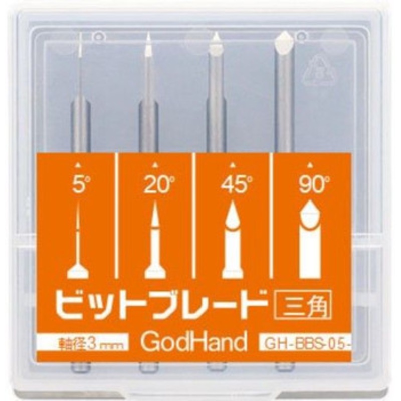 God Hand Bit Blade Triangle Flattened Blade (5 to 90 Degree) GH-BBS-05-90