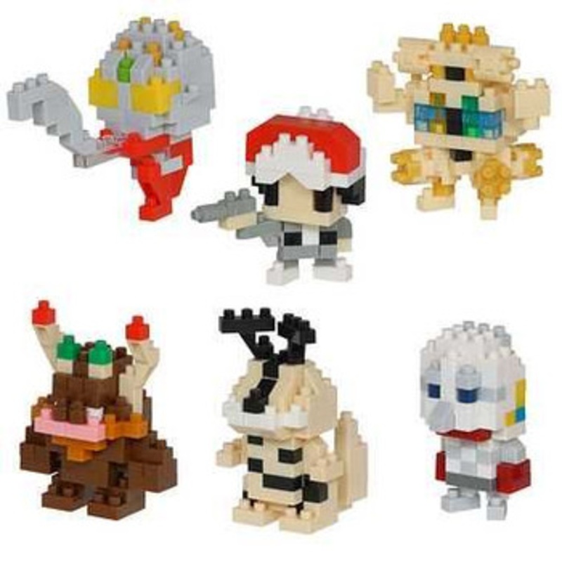 Kawada Nanoblock Mini Nano Ultraman vol.3 (Ultra Seven) Full 6 Set BOX