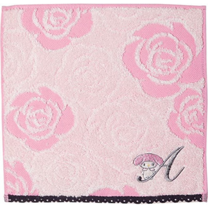Marushin My Melody Mini Towel – Initial Rose My Melody (A)