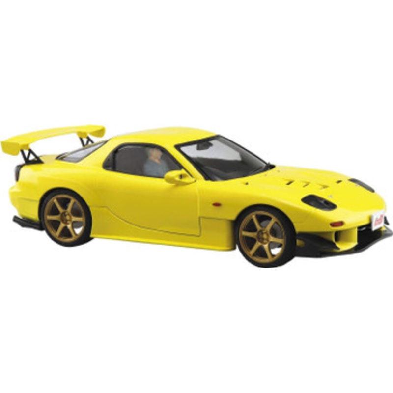 Aoshima Initial D 1/24 Keisuke Takahashi FD3S RX-7 Project D Ver. w/ Driver Plastic Model