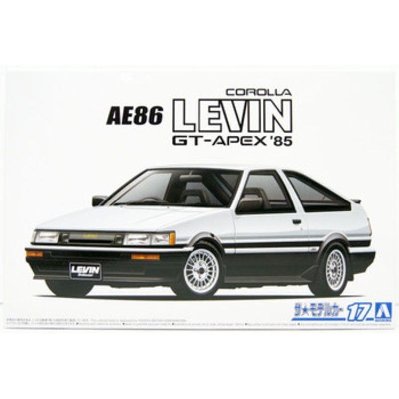 Aoshima The Model Car 1/24 Toyota AE86 Corolla Levin GT-Apex ’85 Plastic Model
