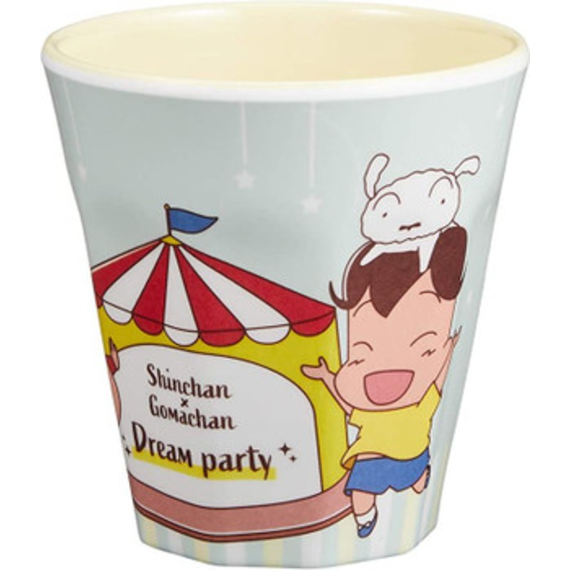 T’s Factory Crayon Shin-chan Melamine Cup Shin-chan x Goma-chan Blue