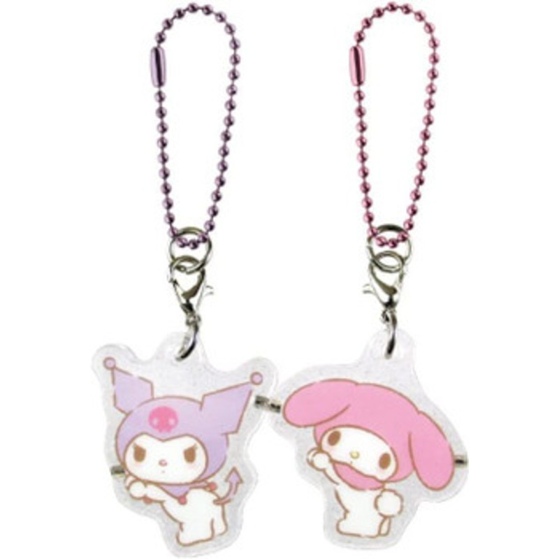 T’s Factory Sanrio Clear Pair Acrylic Keychain My Melody Kuromi