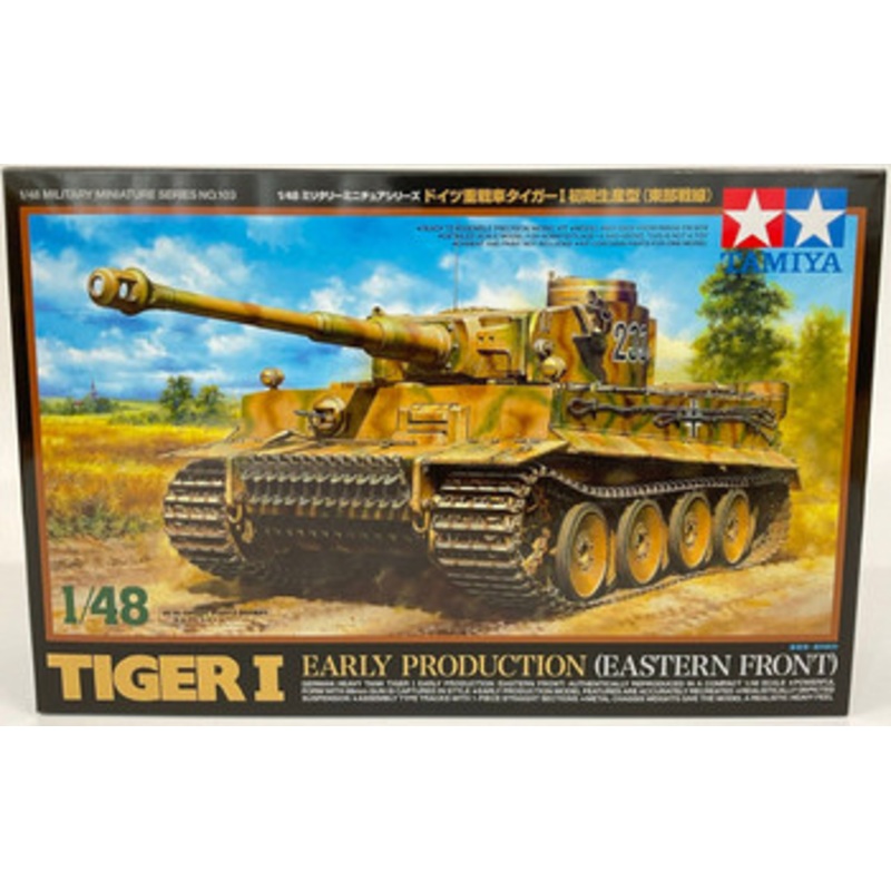 Tamiya 1/48 German Heavy Tank Tiger I Early Prod. (Eastern Front) Plastic Model