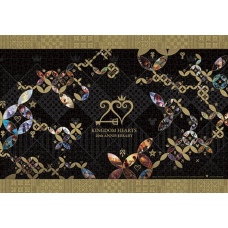 Tenyo D1000-099 Jigsaw Puzzle Disney Kingdom Hearts 20th Anniversary Icon Pattern (1000 Pieces)