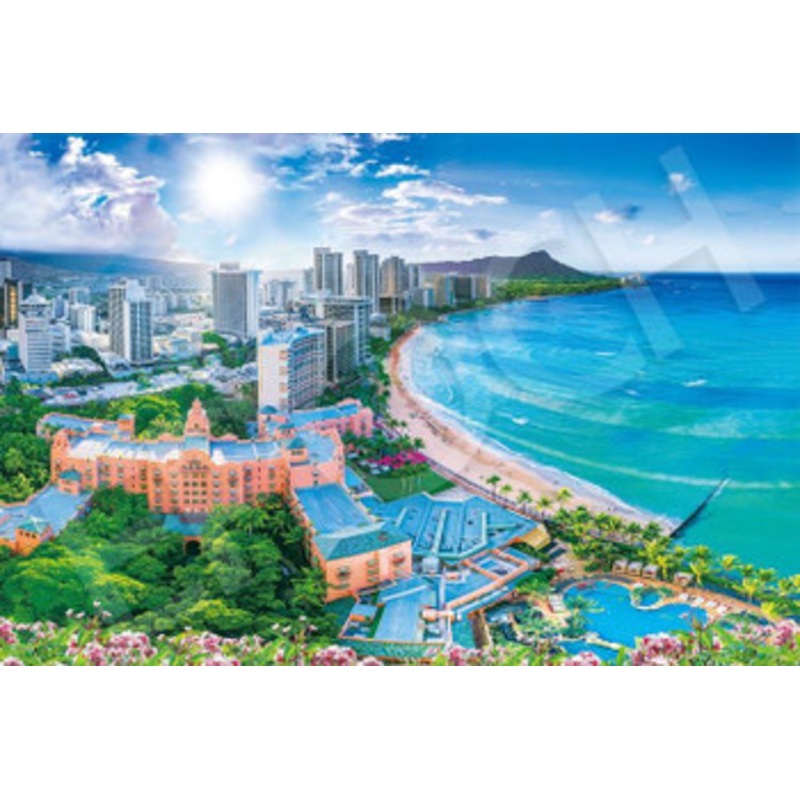Epoch 09-026s Jigsaw Puzzle Shining Waikiki Beach Hawaii (1000 Pieces)