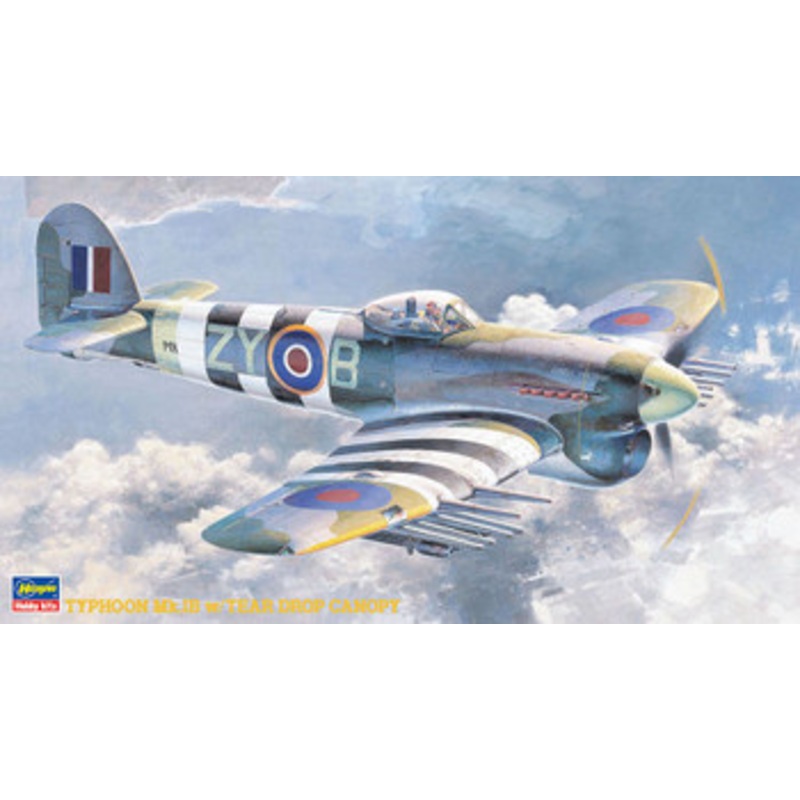 Hasegawa 1/48 Typhoon Mk.IB Tear Drop Canopy Plastic Model