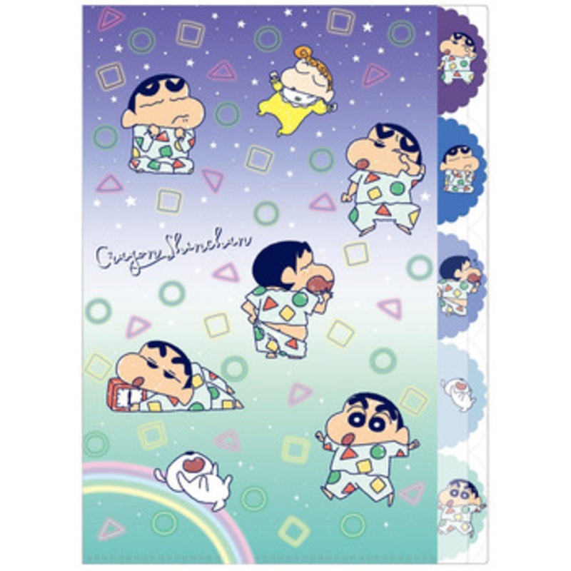 T’s Factory Crayon Shin-chan 5-layer Index Folder – Starry Sky