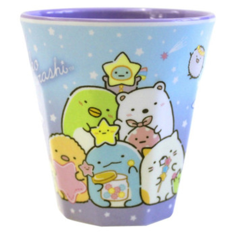 T’s Factory Sumikko Gurashi Melamine Cup A Walk in Starry Sky Purple