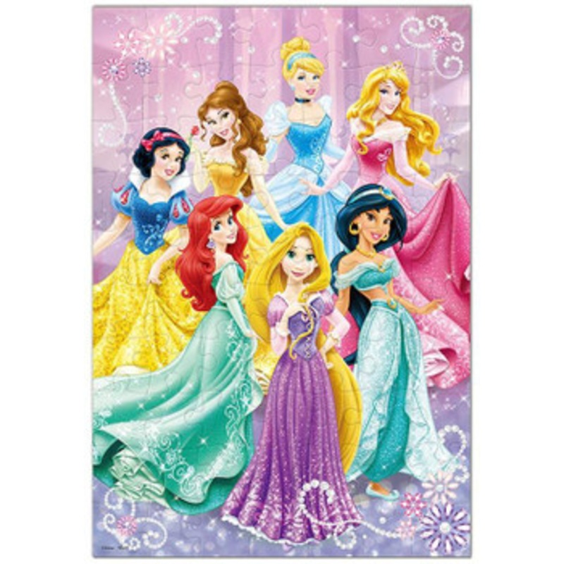 Tenyo DK70-372 Jigsaw Puzzle Disney Elegant Princesses (70 Pieces) Child Puzzle