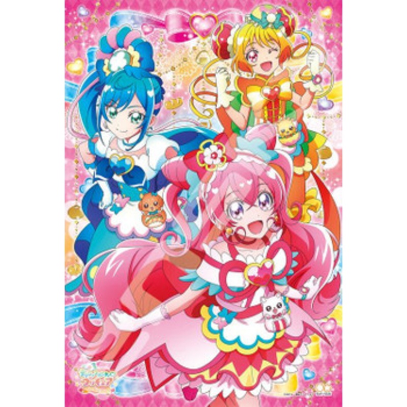 Ensky 108-L774 Jigsaw Puzzle Delicious Party Pretty Cure Smiles (108 L-Pieces)
