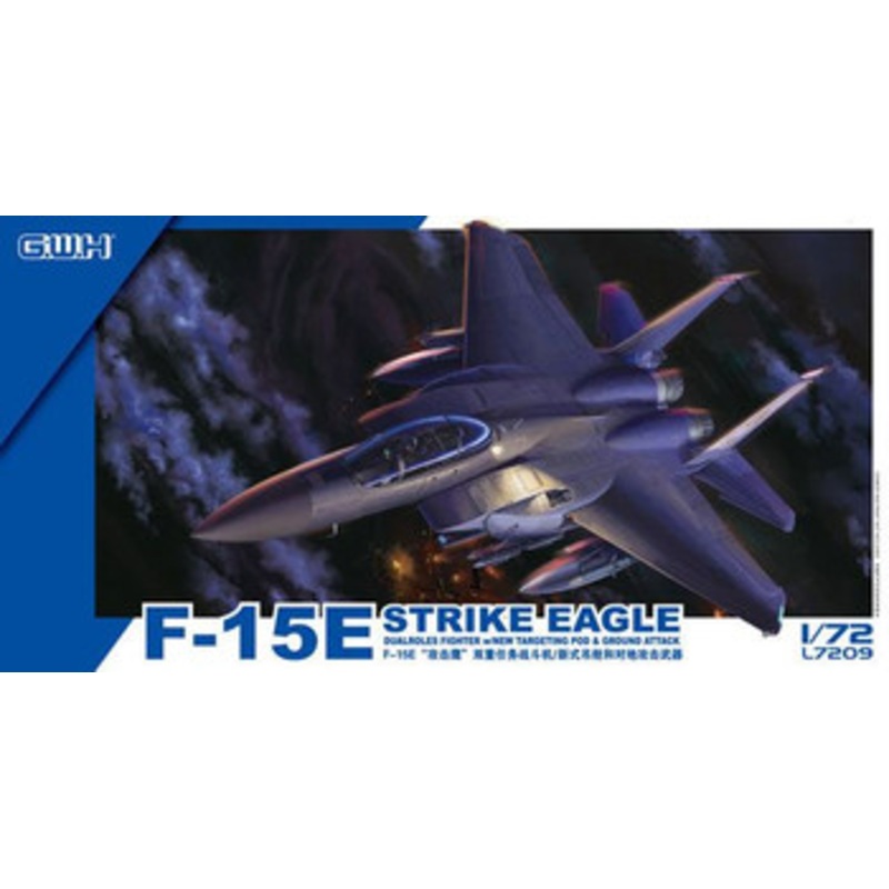 Great Wall Hobby 1/ 72 F-15E Strike Eagle Dualroles Fighter w/New Targeting Pod & Ground Attack Plastic Model