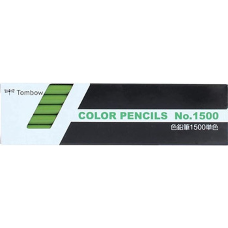 Tombow Colored Pencil 1500 Set of 12 Yellow-Green