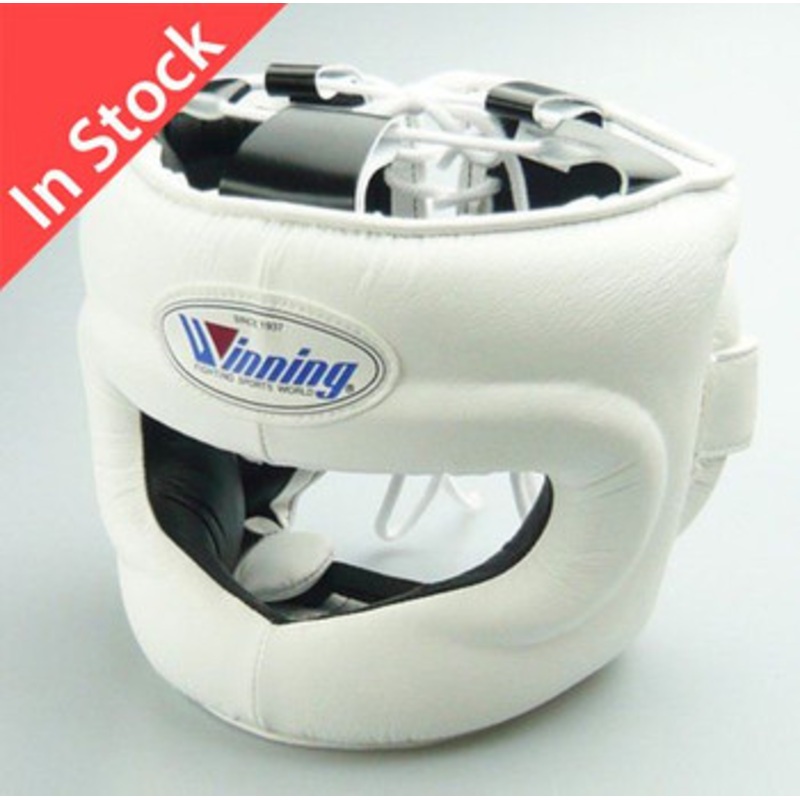 Winning Boxing Headgear FG-5000 Size M Full Face Type White (Made in Japan)