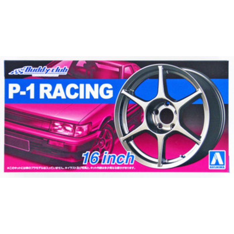 Aoshima Tuned Parts 1/24 P-1 Racing 16inch Tire & Wheel Set