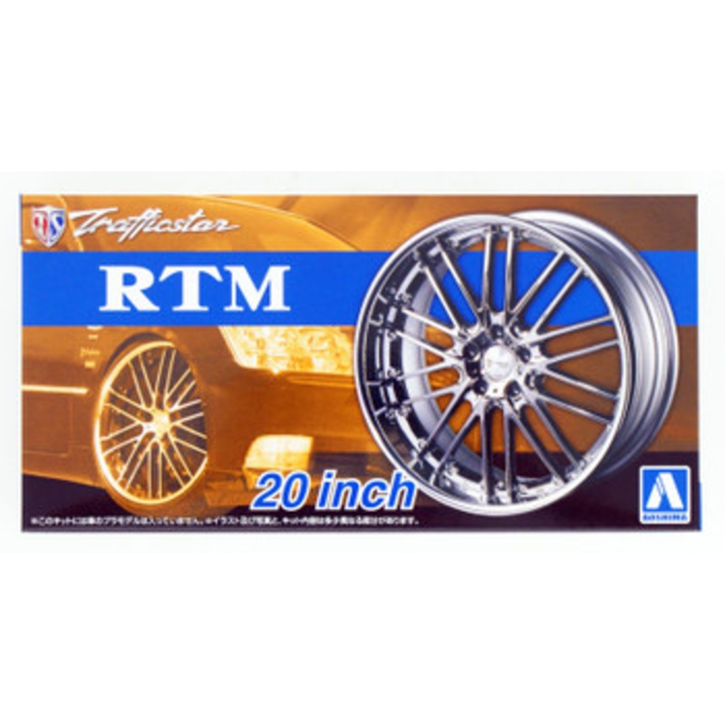 Aoshima Tuned Parts 1/24 Trafficstar TRM 20inch Tire & Wheel Set