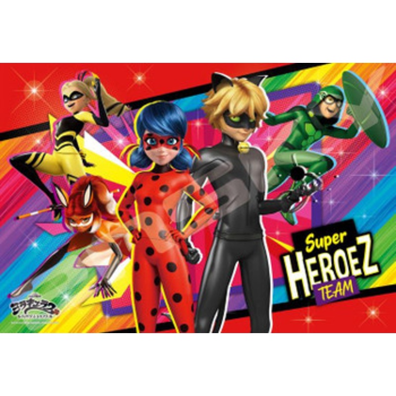 Ensky 108-L776 Jigsaw Puzzle Miraculous: Tales Of Ladybug & Cat Noir Super Heroez Team (108 L-Pieces)