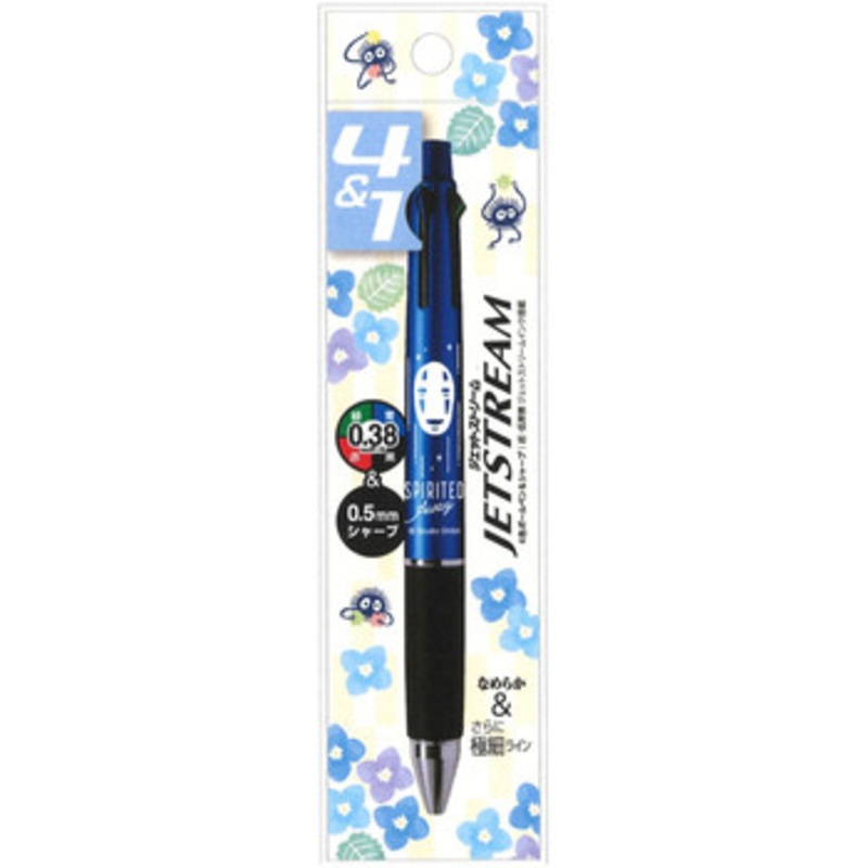 Movic Multifunction Pen (4 Colors Ballpoint Pen 0.38mm & Mechanical Pencil 0.5mm) Spirited Away Jetstream 4 & 1