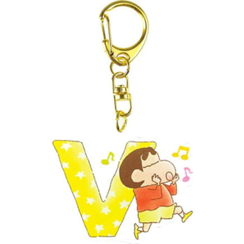 T’s Factory Crayon Shin-chan Initial Acrylic Keychain V